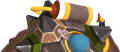 BLU first-person Demoman view.