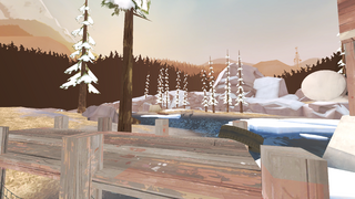 Reindeer from afar (brightness enhanced)