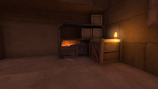 The entrance revealed. The crates must be destroyed
