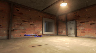 The Super Shotgun found inside the first of the two vent entrances.